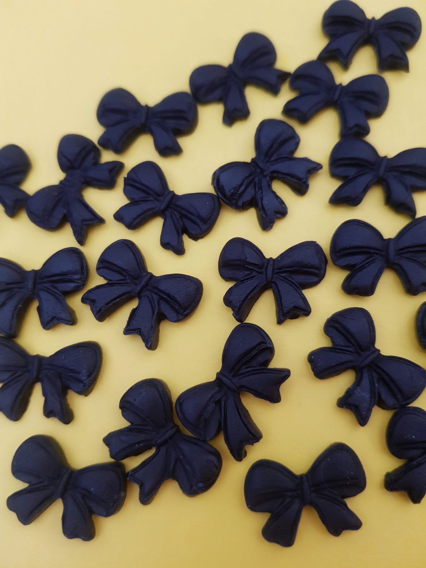 Mini Bow-Shaped Cake Decorations Pk 12