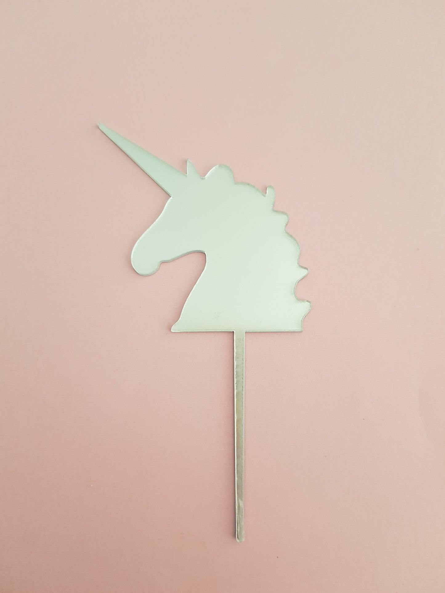 Small Unicorn Head Acrylic Cake Topper