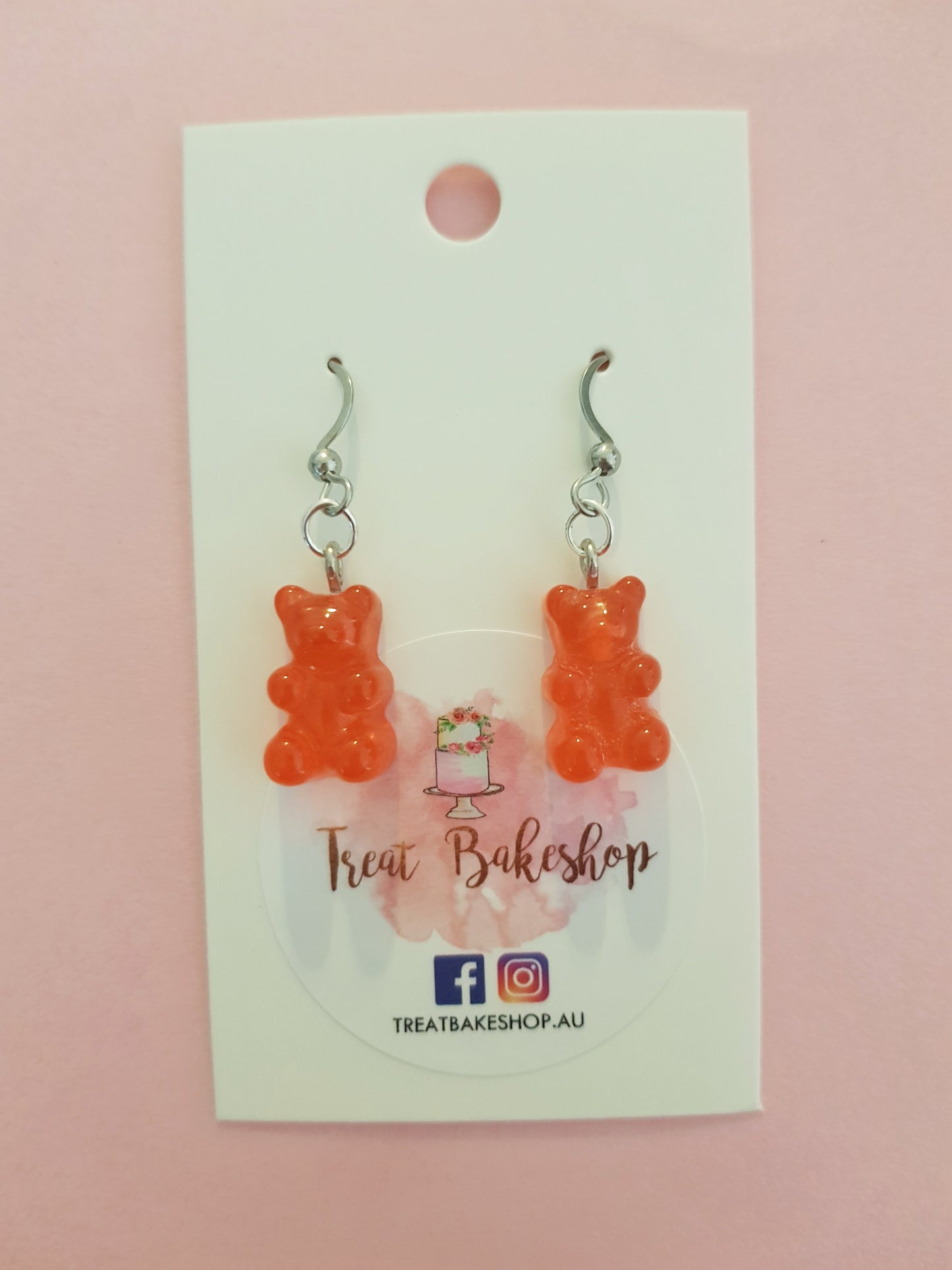 Handmade Gummy Bear Earrings