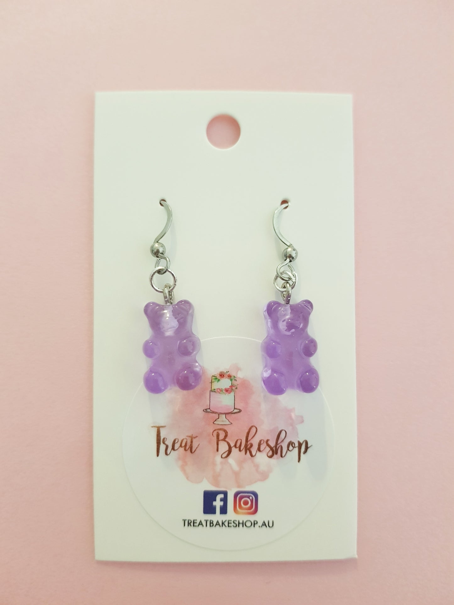 Handmade Gummy Bear Earrings