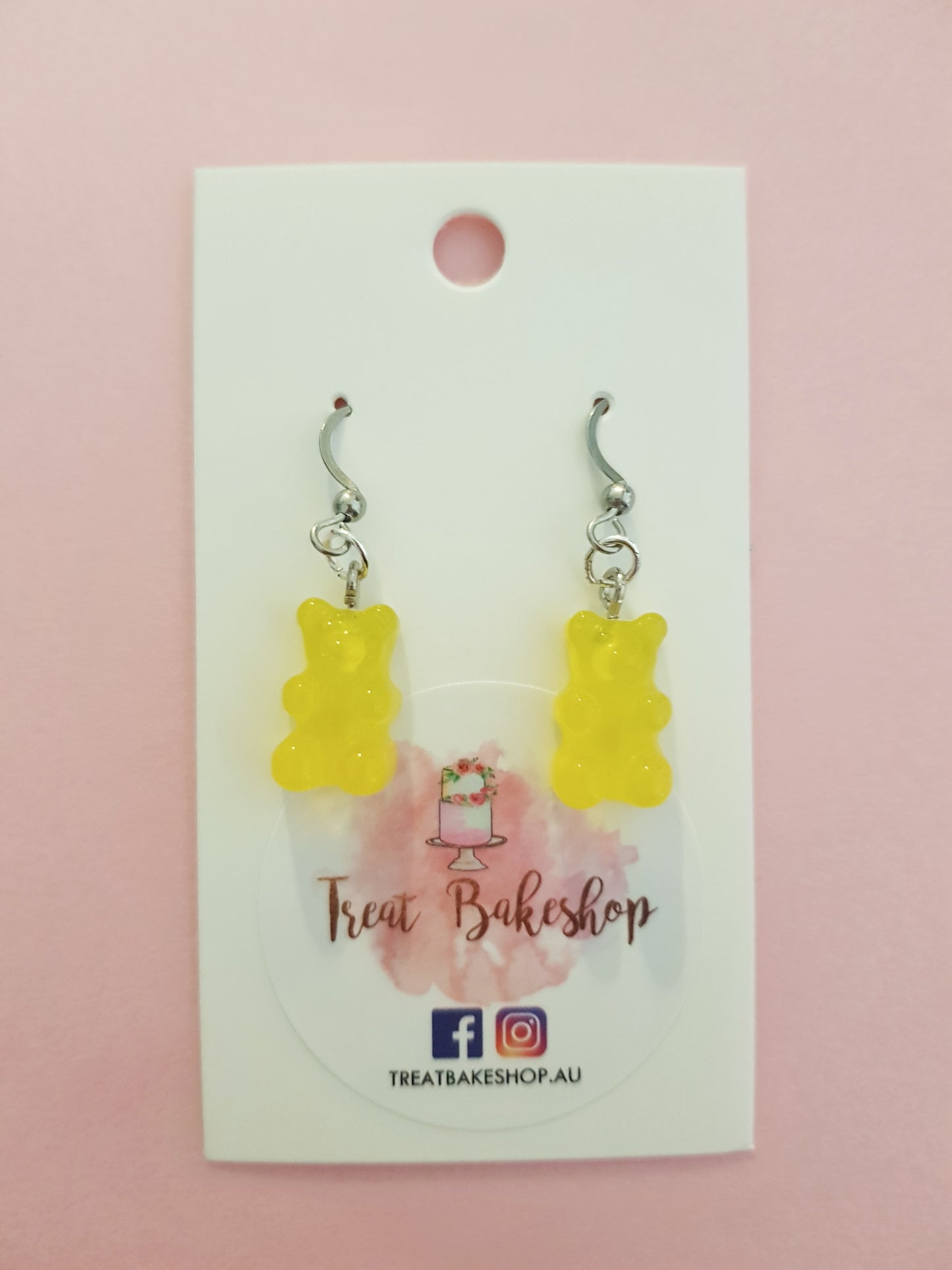 Handmade Gummy Bear Earrings