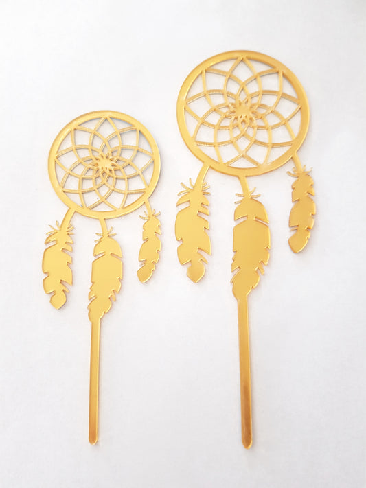 Dream Catcher 2pc Acrylic Cake Topper Set
