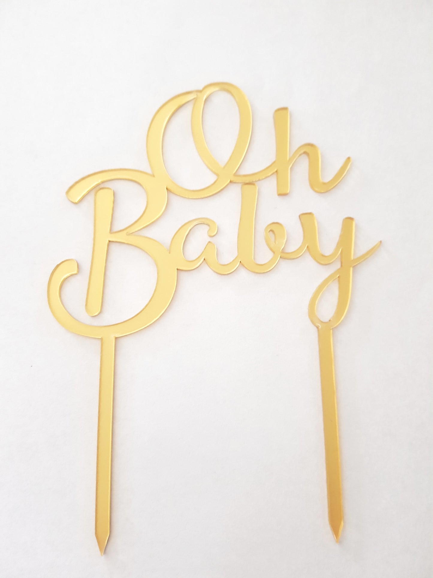 Oh Baby Acrylic Cake Topper