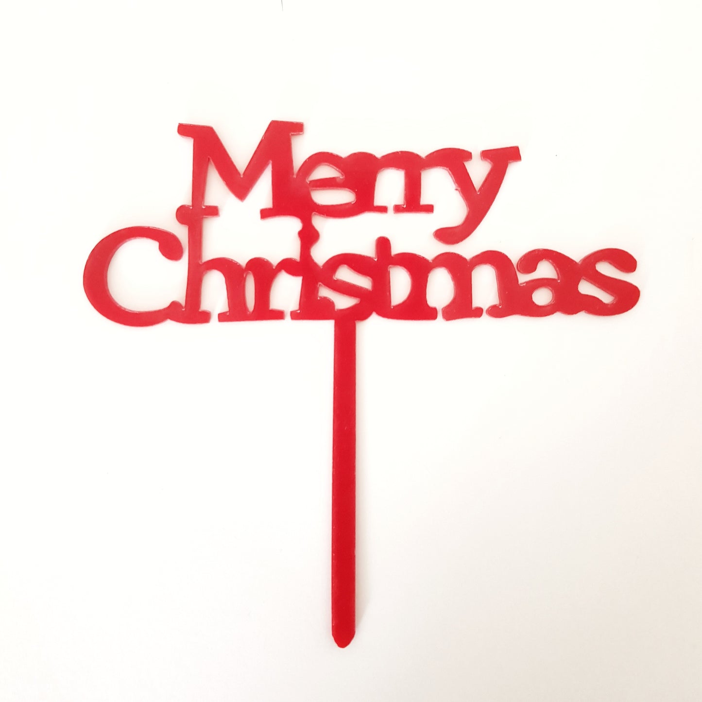 Merry Christmas Acrylic Cake Topper