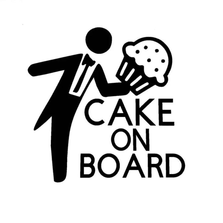 Cake On Board Car Sticker/Decal