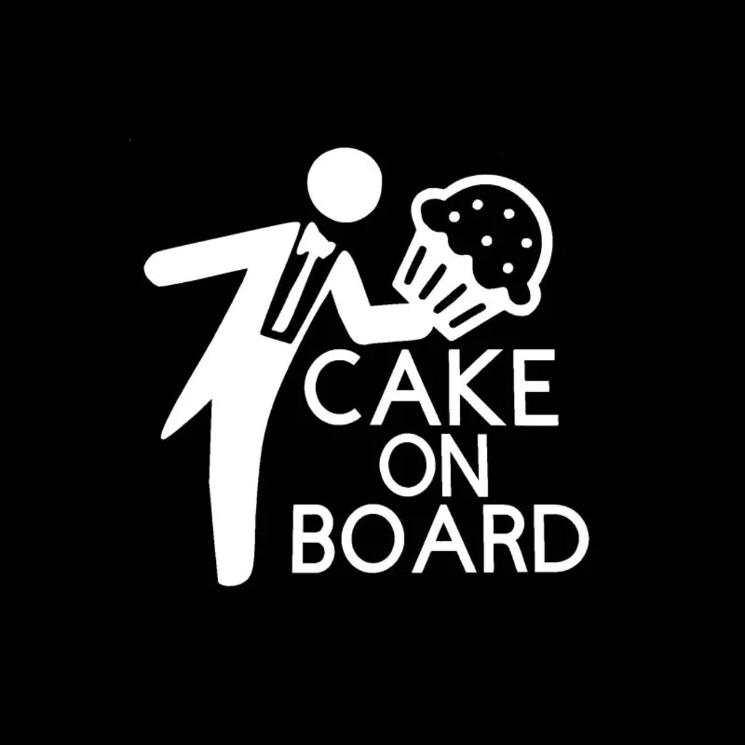 Cake On Board Car Sticker/Decal