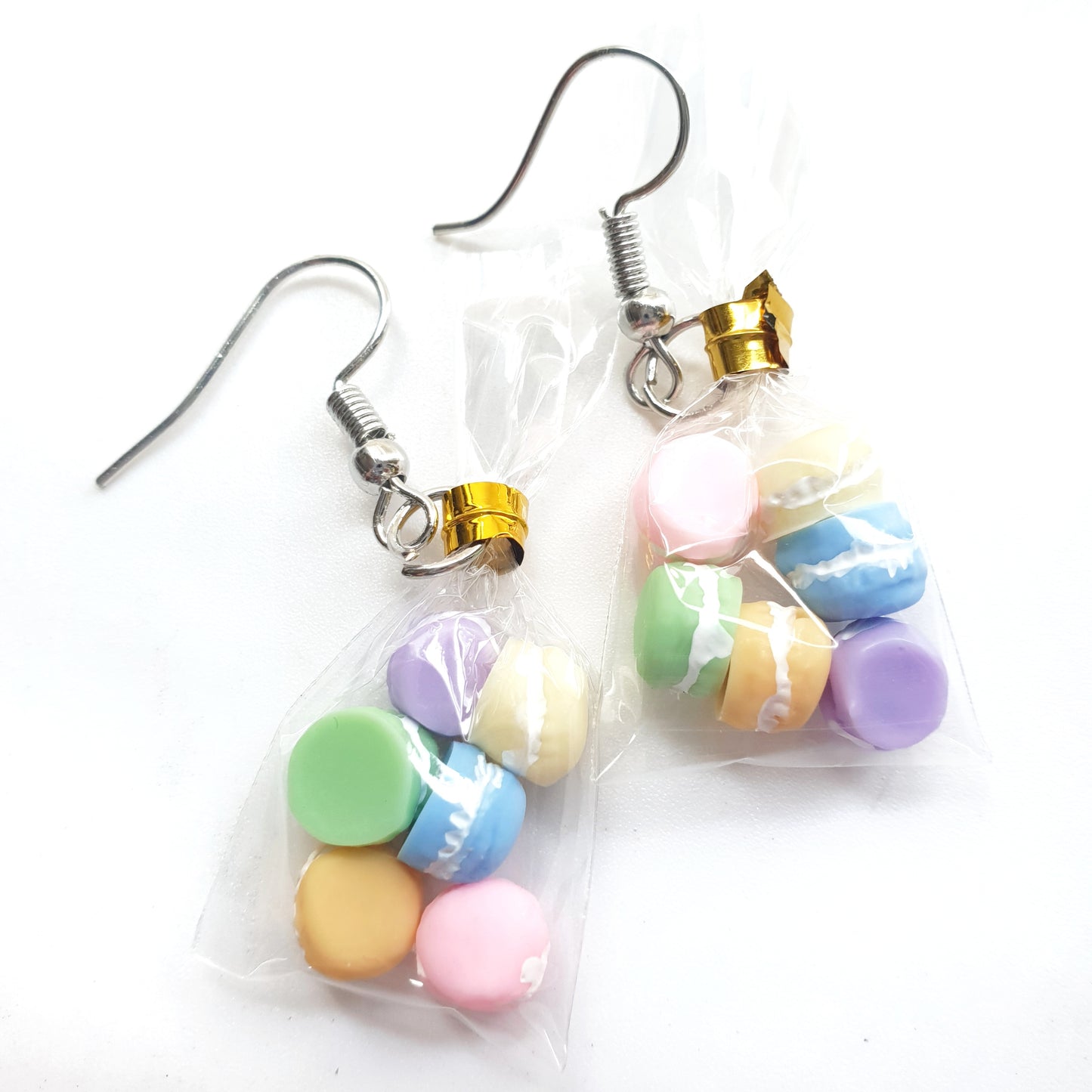 Macaron Bag Earrings - Dangles