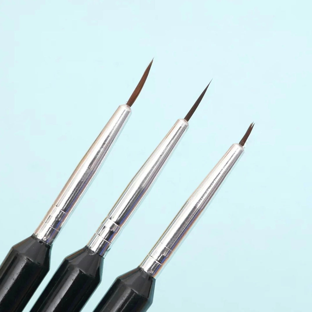 Fine Point Decorating Brushes Set of 3
