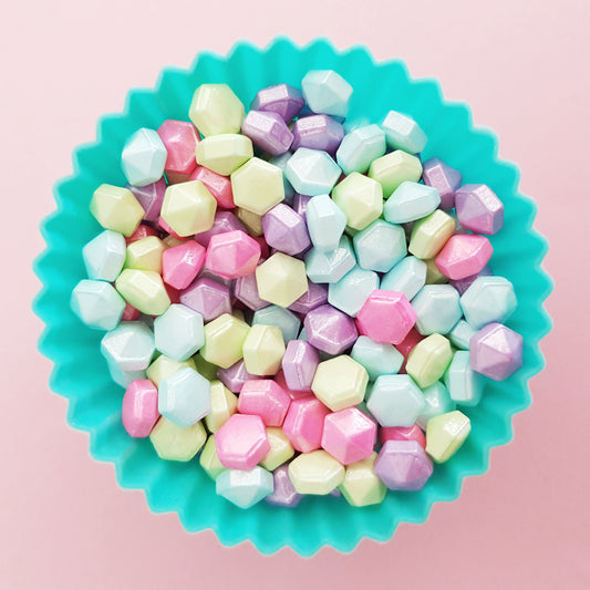 Pastel Diamond Shaped Candy Sprinkles