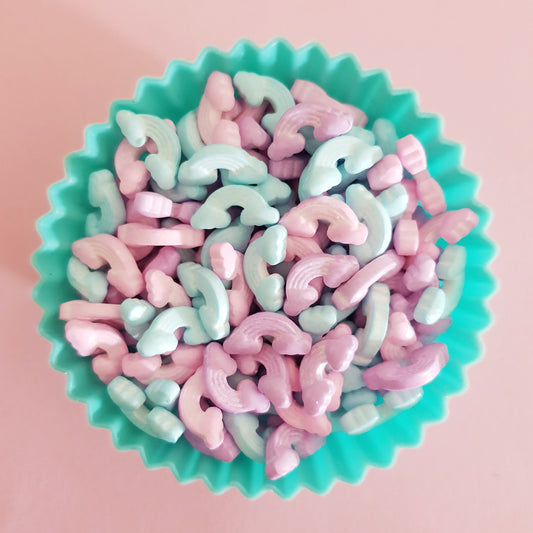 Pastel Rainbow Shaped Candy Sprinkles