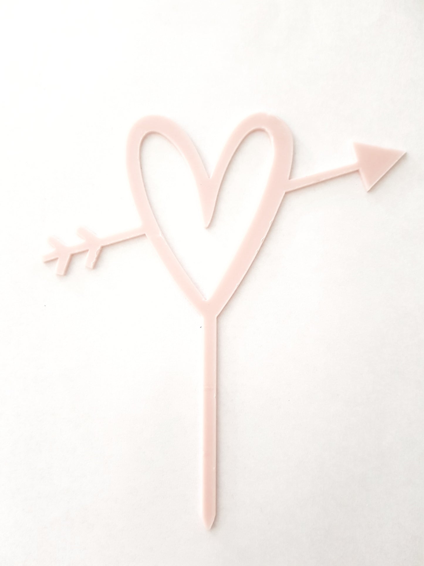 Cupid's Heart Acrylic Cake Topper | Valentines Day