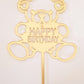 Happy Birthday Bear Acrylic Cake Topper