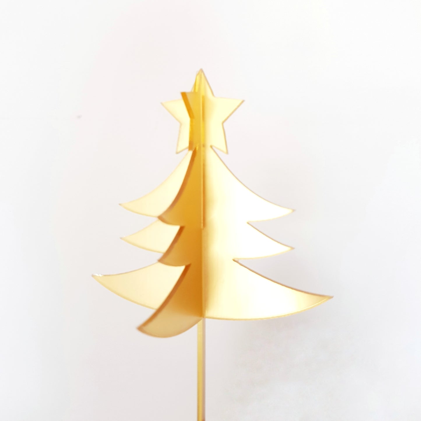 3D Christmas Tree Acrylic Cake Topper