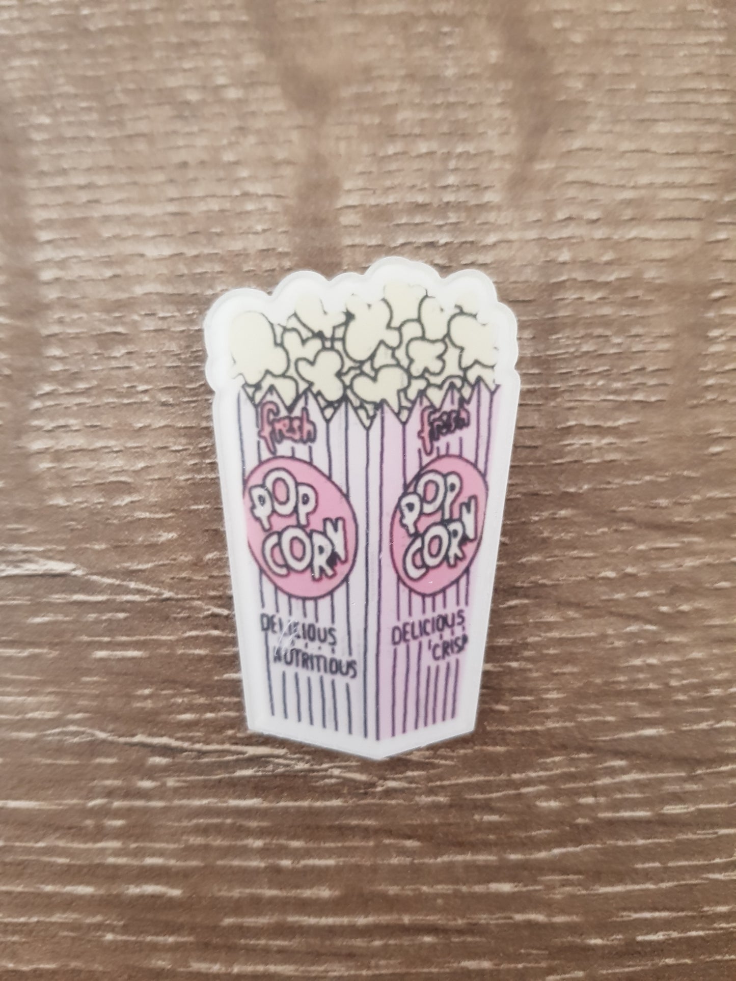 Popcorn Box Brooch/Badge