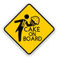 Cake On Board Car Sticker/Decal