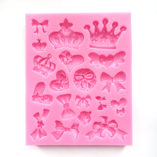 Bows and crowns silicone mould