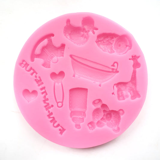Baby themed silicone mould