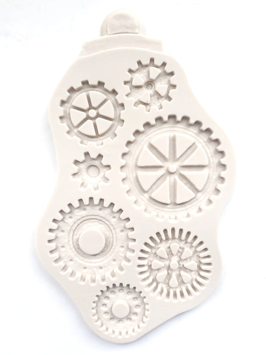 Steampunk gears silicone mould