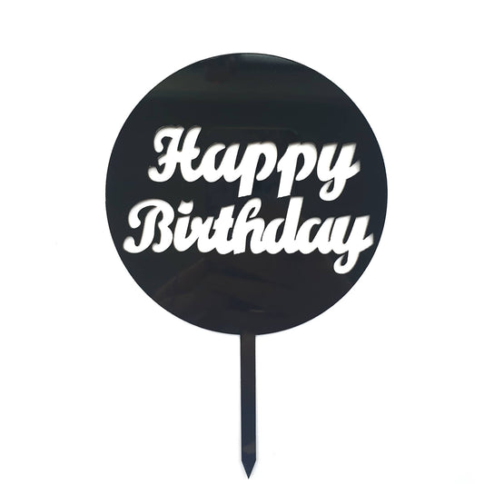 Happy Birthday Stencil Topper