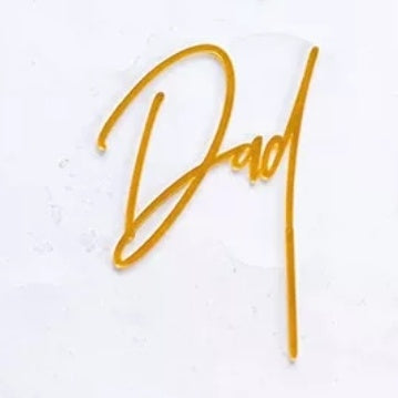 Dad | Acrylic Cake Topper | Fathers Day
