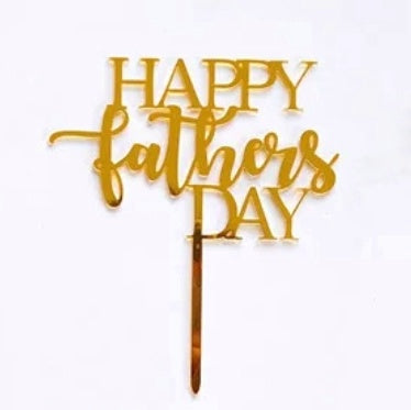 Happy Father's Day Modern Design | Acrylic Cake Topper | Fathers Day