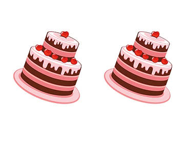 Tiered Cake Earrings Studs